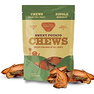 Gaines Family Farmstead Sweet Potato Chews Dehydrated Dog Treats, 14-oz bag