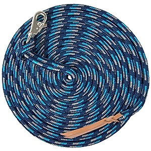 Kensington Protective Products Multi-Colored Clinician Horse Training Lead Rope, 25-ft, Kentucky Blue