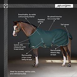 Kensington Protective Products Poly Cotton Mini Horse Stable Sheett, 54-in, Hunter slide 2 of 7