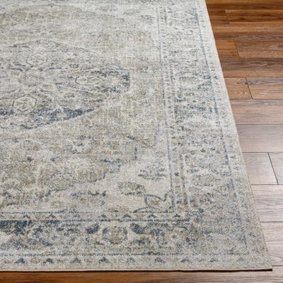 Show full view: Livabliss Lillian Machine Washable Dog Area Rug, Gray/Olive/Oatmeal/Black/Dark Blue/Brown, 6.58 x 9-ft slide 4 of 8