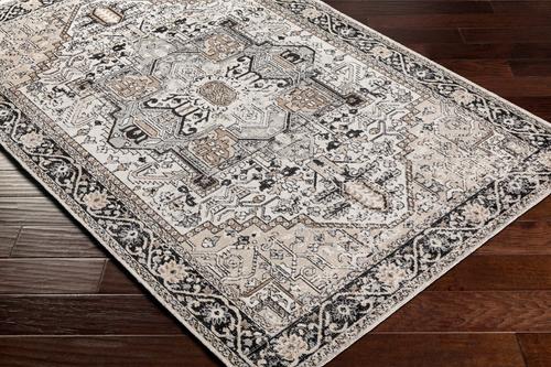 Show full view: Livabliss Lavadora Machine Washable Dog Area Rug, Black/Taupe/Light Beige/Gray/Light Gray, 5.25 x 7-ft slide 8 of 8