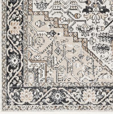 Show full view: Livabliss Lavadora Machine Washable Dog Area Rug, Black/Taupe/Light Beige/Gray/Light Gray, 5.25 x 7-ft slide 7 of 8