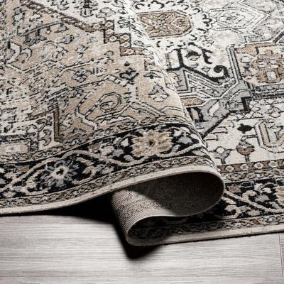 Show full view: Livabliss Lavadora Machine Washable Dog Area Rug, Black/Taupe/Light Beige/Gray/Light Gray, 5.25 x 7-ft slide 3 of 8