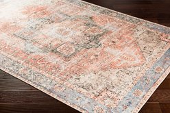 Livabliss Amelie Machine Washable Dog Area Rug, Rust/Light Gray/Beige/Black/Tan/Dusty Pink, 5.25 x 7.25-ft slide 2 of 8