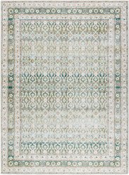 Livabliss Rainier Machine Washable Dog Area Rug, Olive/Seafoam/Wheat/Cream/Brown/Dark Brown, 5.25 x 7.25-ft