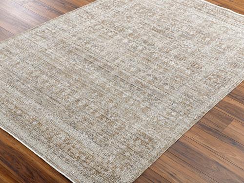 Show full view: Livabliss Margaret Machine Washable Dog Area Rug, Taupe/Charcoal/Dark Brown/Gray, 7.83 x 10-ft slide 7 of 8