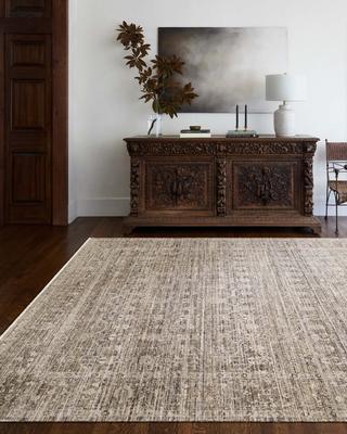 Show full view: Livabliss Margaret Machine Washable Dog Area Rug, Taupe/Charcoal/Dark Brown/Gray, 7.83 x 10-ft slide 5 of 8