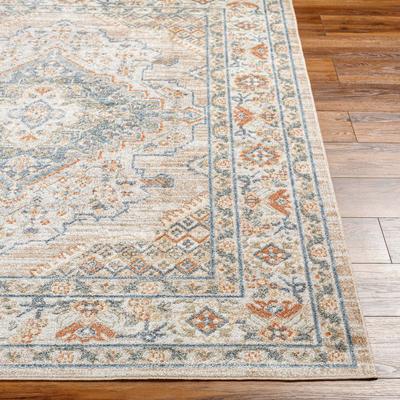 Show full view: Livabliss Lillian Machine Washable Dog Area Rug, Oatmeal/Brown/Gray/Dark Blue/Olive/Rust, 6.58 x 9-ft slide 4 of 8