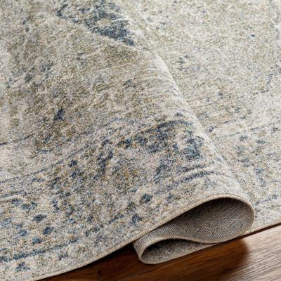 Show full view: Livabliss Lillian Machine Washable Dog Area Rug, Gray/Olive/Oatmeal/Black/Dark Blue/Brown, 6.58 x 9-ft slide 3 of 8