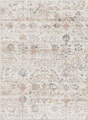 Livabliss Lavadora Machine Washable Dog Area Rug, Ivory/Brown/Slate/Light Blue/Plum/Tan, 2.16 x 3.75-ft