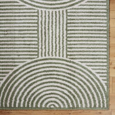Show full view: Livabliss Fossay Shag Machine Washable Dog Area Rug, Light Beige/Grass Green, 7.83 x 10-ft slide 6 of 6