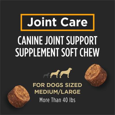 Show full view: Purina Pro Plan Veterinary Diets Joint Supplement for Dogs, Hip & Joint Soft Chews for Large Dogs, 30 count slide 4 of 10