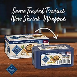 Blue Buffalo's Stew Chicken & Beef Variety Pack Wet Dog Food, 12.5-oz can, bundle of 18  slide 2 of 9