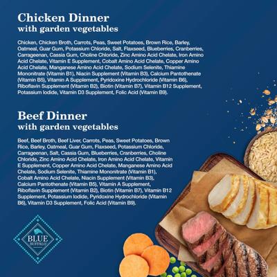 Show full view: Blue Buffalo Homestyle Recipe Chicken & Beef Wet Dog Food, 12.5-oz can, bundle of 18  slide 7 of 11