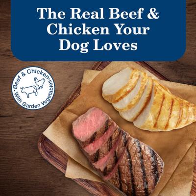 Show full view: Blue Buffalo's Stew Chicken & Beef Variety Pack + Homestyle Recipe Chicken & Beef Wet Dog Food slide 4 of 10