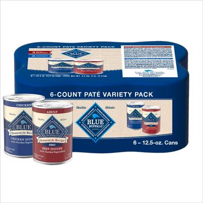 Show full view: Blue Buffalo's Stew Chicken & Beef Variety Pack + Homestyle Recipe Chicken & Beef Wet Dog Food slide 2 of 10