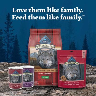 Show full view: Blue Buffalo Wilderness Beef & Salmon Variety Pack Wet Dog Food, 12.5-oz can, case of 6 slide 9 of 10