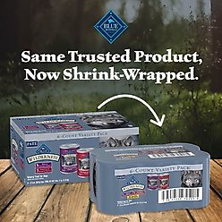 Blue Buffalo Wilderness Beef & Salmon Variety Pack Wet Dog Food, 12.5-oz can, case of 6 slide 2 of 9