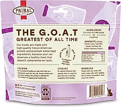 Primal The G.O.A.T. Chicken & Goat Milk Flavored Crunchy Cat Treats, 2-oz bag slide 2 of 7