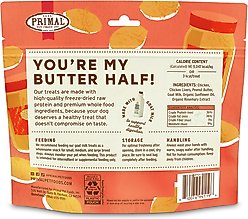Primal You're My Butter Half Chicken & Peanut Butter with Goat Milk Flavored Crunchy Dog Treats, 2-oz bag slide 2 of 5