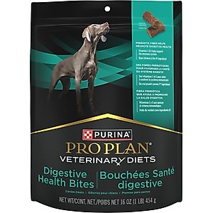 Purina Pro Plan Veterinary Diets Digestive Health Bites Soft & Chewy Dog Treats, 16-oz bag
