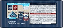 Blue Buffalo Homestyle Recipe Variety Pack Senior Natural Ingredients Beef Dinner & Chicken Dinner Canned Wet Dog Food, 12.5-oz can, 6 count slide 2 of 8