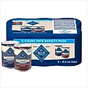 Blue Buffalo Homestyle Recipe Variety Pack Senior Natural Ingredients Beef Dinner & Chicken Dinner Canned Wet Dog Food, 12.5-oz can, 6 count