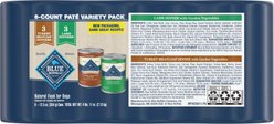 Blue Buffalo Homestyle Recipe Variety Pack Adult Lamb & Turkey Canned Dog Food, 12.5-oz, case of 6 slide 2 of 8