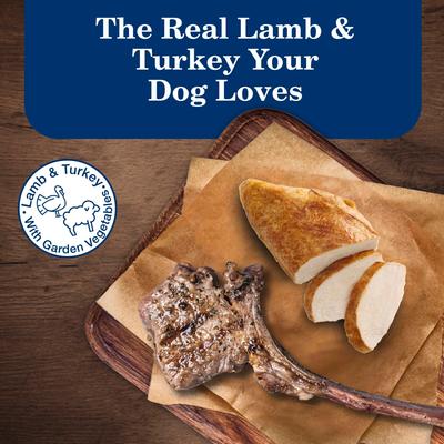 Show full view: Blue Buffalo Homestyle Recipe Variety Pack Adult Lamb & Turkey Canned Dog Food, 12.5-oz, case of 6 slide 4 of 10
