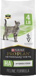 Purina Pro Plan Veterinary Diets HA Hydrolyzed Dry Cat Food, 4-lb bag
