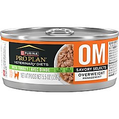 Purina Pro Plan Veterinary Diets OM Overweight Management Savory Selects Wet Cat Food, 5.5-oz, case of 24