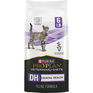 Purina Pro Plan Veterinary Diets DH Dental Health Dry Cat Food, 6-lb bag