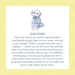 Sweet Paws Silicone Teether Dog Chew Toy, Sea Glass