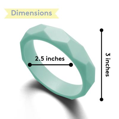 Show full view: Sweet Paws Silicone Teether Dog Chew Toy, Sea Glass slide 7 of 10