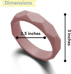 Sweet Paws Silicone Teether Dog Chew Toy, Mocha slide 2 of 9