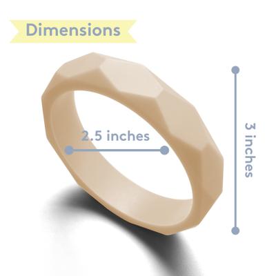 Show full view: Sweet Paws Silicone Teether Dog Chew Toy, Creme Brulee slide 7 of 10