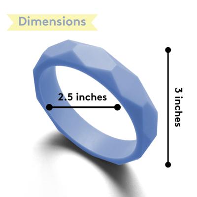 Show full view: Sweet Paws Silicone Teether Dog Chew Toy, Azure slide 8 of 11