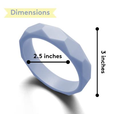 Show full view: Sweet Paws Silicone Teether Dog Chew Toy, Glacier slide 7 of 10