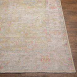 Livabliss Kemer Machine Washable Dog Area Rug, Grass Green/Light Pink/Pale Blue/Dusty Pink/Orange/White, 8.83 x 12-ft slide 2 of 7