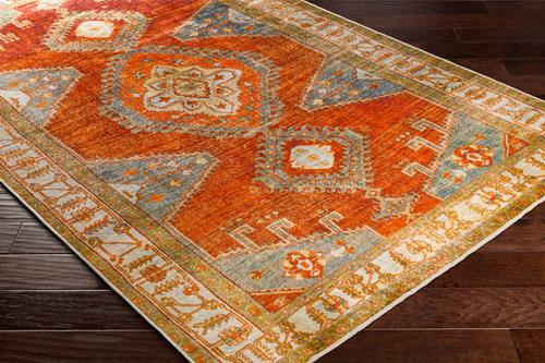 Show full view: Livabliss Lavable Machine Washable Dog Area Rug, Burnt Orange/Orange/Rust/Dark Brown/Dusty Sage/Medium Gray, 5.25 x 7.58-ft slide 8 of 8