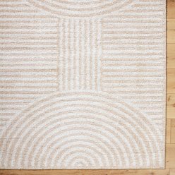 Livabliss Fossay Shag Machine Washable Dog Area Rug, Light Beige/Beige, 7.83 x 10-ft slide 2 of 7