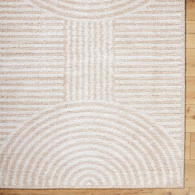 Show full view: Livabliss Fossay Shag Machine Washable Dog Area Rug, Light Beige/Beige, 6.58 x 9-ft slide 7 of 7