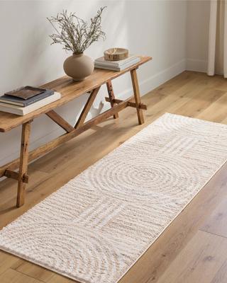 Show full view: Livabliss Fossay Shag Machine Washable Dog Area Rug, Light Beige/Beige, 6.58 x 9-ft slide 2 of 7