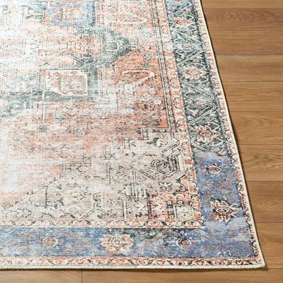 Show full view: Livabliss Amelie Machine Washable Dog Area Rug, Rust/Light Gray/Beige/Black/Tan/Dusty Pink, 5.25 x 7.25-ft slide 4 of 8