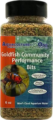 Show full view: Aquaculture-One Goldfish Community Performance Bits Fish Food, 6-oz bottle slide 2 of 6