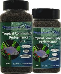 Aquaculture-One Tropical Community Performance Bits Fish Food, 5-oz bottle
