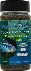 Aquaculture-One Tropical Community Tropical Treat Bits Fish Treats, 6-oz bottle