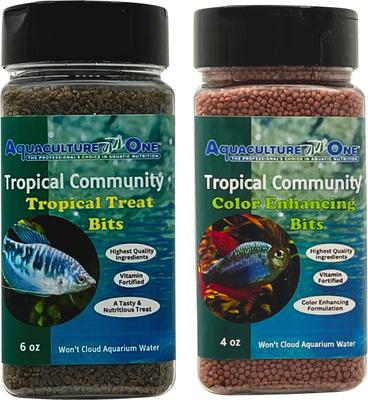 Show full view: Aquaculture-One Tropical Community Performance Bits Fish Food, 5-oz bottle slide 6 of 6