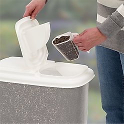 Buddeez Bird Seed Dispenser with Double Pour Spout, 16-qt