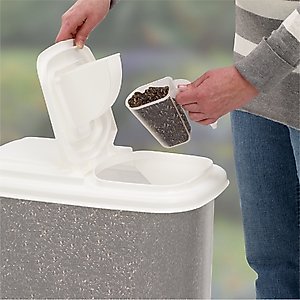 Buddeez Bird Seed Dispenser with Double Pour Spout, 16-qt